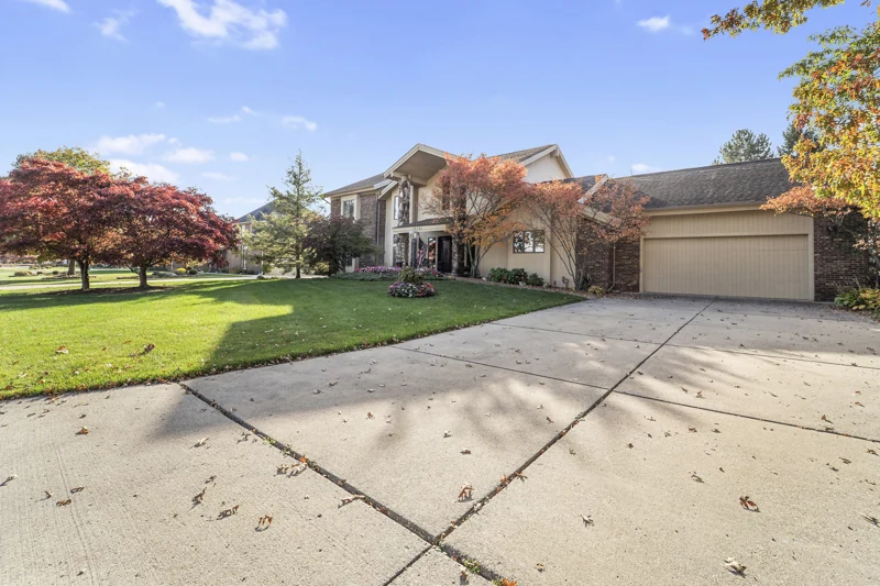 Front exterior and garage