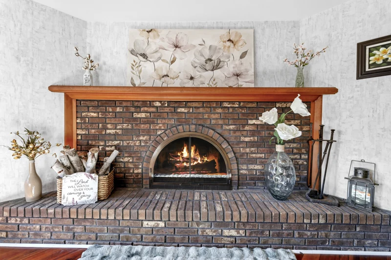 Primary bedroom fireplace